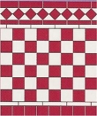 X diy048 checker wall tile